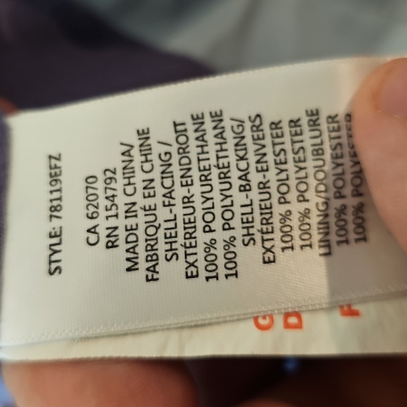 Disney Light Blue and Purple Size 6 Raincoat for Kids - Picture 7 of 8